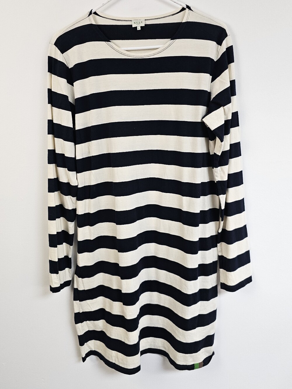 Kule Organic Cotton Striped Long Sleeve Lightweight Dress